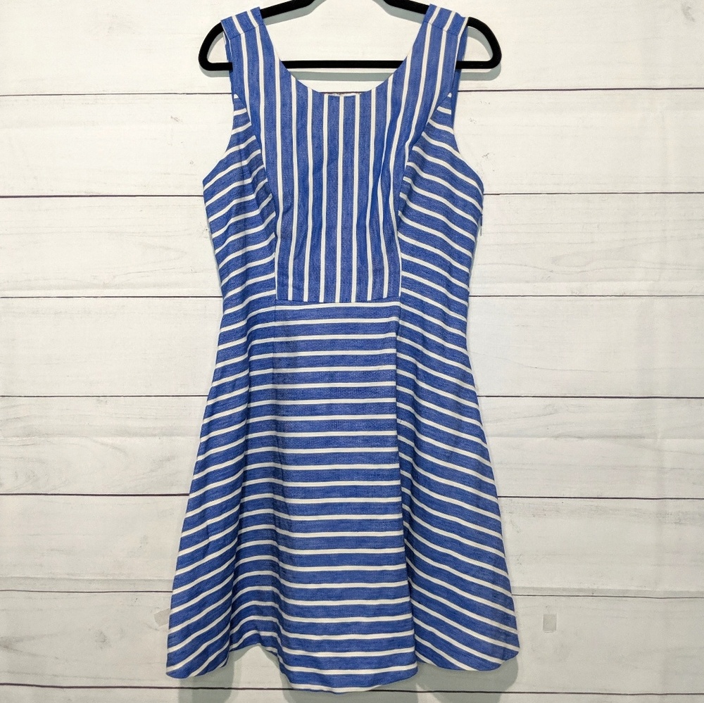 Vineyard Vines Linen Blend Striped Dress 12